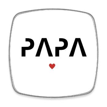 Cadeau meilleur papa - Magnet carré - blanc - Devant
