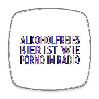 geschenk alkoholische getränke - Viereckiger Kühlschrankmagnet - Weiß - Vorne