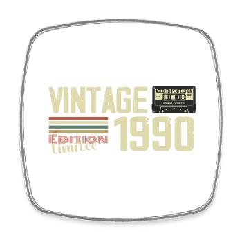 1990 Vintage Rétro Cadeau D'anniversaire 1990 - Magnet carré - blanc - Devant