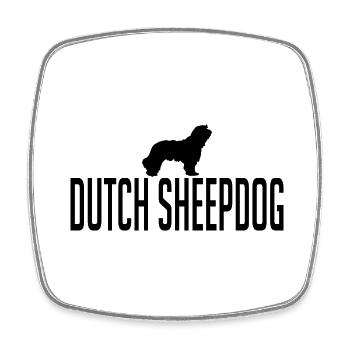 Dutch Sheepdog Hunderasse Hunde Wilsigns - Viereckiger Kühlschrankmagnet - Weiß - Vorne