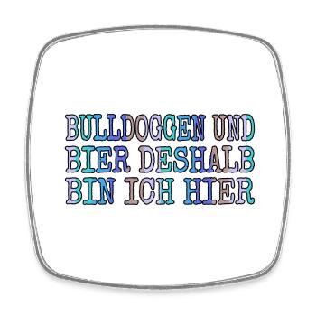 German Shepherd Birthday Gift Cool - Square fridge magnet - white - Front