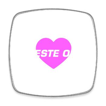 Beste Oma Herz Liebe - Viereckiger Kühlschrankmagnet - Weiß - Vorne