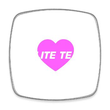 Amour du cœur de l’équipe d’élite - Magnet carré - blanc - Devant