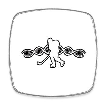Hockey sur glace Joueur de hockey sur glace Fan de hockey sur glace Équipe de hockey sur glace - Magnet carré - blanc - Devant