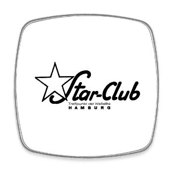 Star Club Hamburg - Viereckiger Kühlschrankmagnet - Weiß - Vorne