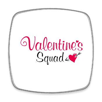 L’escouade de la Saint-Valentin - Magnet carré - blanc - Devant