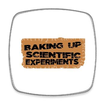 jokes baking tutorials stem scientific discoveries - Square fridge magnet - white - Front