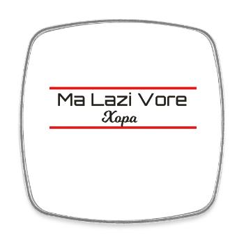 Hopa Xopa Lazca Lazuri Lazisch T-Shirt - Viereckiger Kühlschrankmagnet - Weiß - Vorne