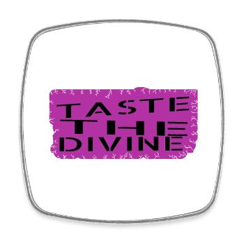 flavor enhancement quote gastronomic delight - Viereckiger Kühlschrankmagnet - Weiß - Vorne