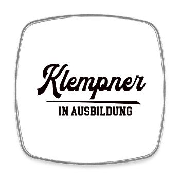 Klempner in Ausbildung Klempnerausbildung Lehrling - Viereckiger Kühlschrankmagnet - Weiß - Vorne