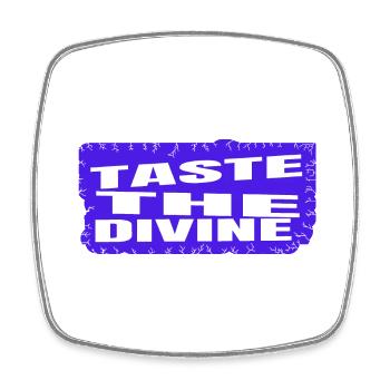Savourer les saveurs Citations de bonheur culinaire Anniversaire - Magnet carré - blanc - Devant