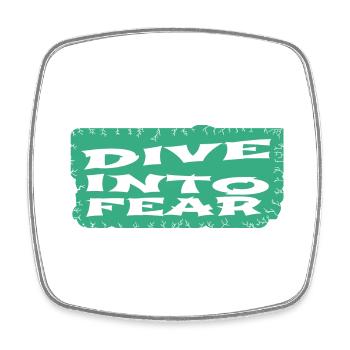 Boldness Cultivating Courage Adventure Activities - Square fridge magnet - white - Front