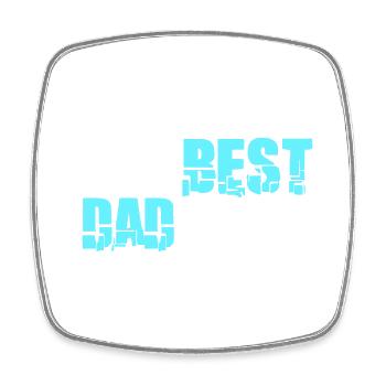 The Best Dad Ever Cool Love - Square fridge magnet - white - Front