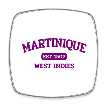Martinique - Fort-de-France - Karibik West Indies - Viereckiger Kühlschrankmagnet - Weiß - Vorne