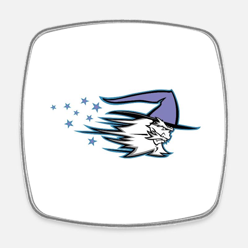 wizard - Viereckiger Kühlschrankmagnet - Weiß
