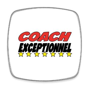 Herausragender COACH - Viereckiger Kühlschrankmagnet - Weiß - Vorne