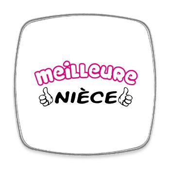 Meilleure Nièce - Magnet carré - blanc - Devant