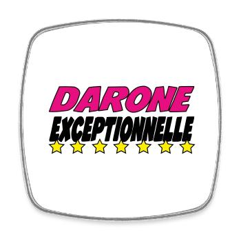 DARONE exceptionnelle - Magnet carré - blanc - Devant