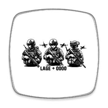 Disarmament of the Armed Forces - Square fridge magnet - white - Front