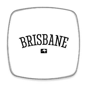 Brisbane Australia Down Under Kangaroo Koala - Viereckiger Kühlschrankmagnet - Weiß - Vorne