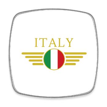 Ich liebe Italien Eleganz Stil Design T-Shirt - Viereckiger Kühlschrankmagnet - Weiß - Vorne