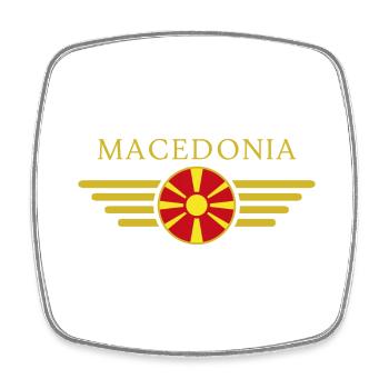 I Love Macedonia, Elegance Style Design T-Shirt - Square fridge magnet - white - Front