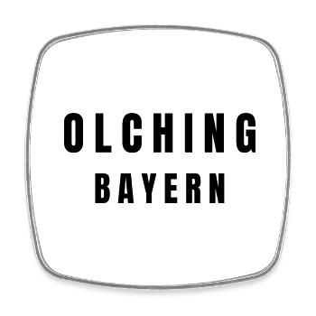 Olching, Bavière - Magnet carré - blanc - Devant