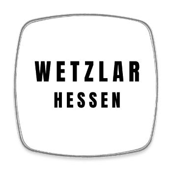 Wetzlar Hesse - Square fridge magnet - white - Front
