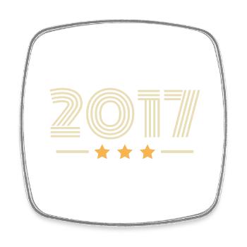 Légendaire Depuis 2017 Cadeau D anniversaire 2017 - Magnet carré - blanc - Devant