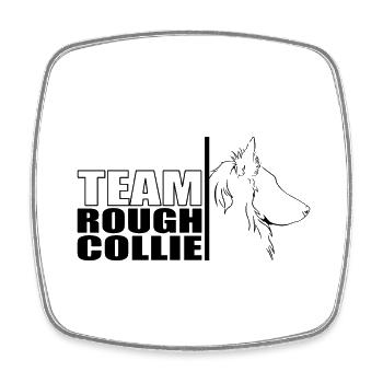TEAM Rough Collie Hunde Hund Wilsigns - Viereckiger Kühlschrankmagnet - Weiß - Vorne
