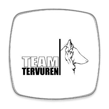 TEAM Tervuren Hunde Hund Belgian Shepherd Wilsigns - Viereckiger Kühlschrankmagnet - Weiß - Vorne