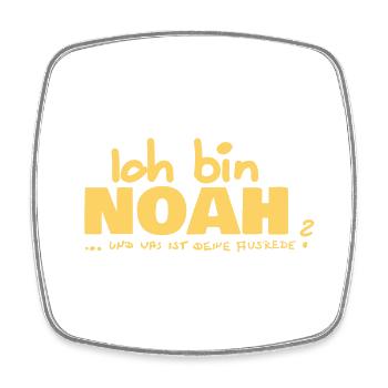 Noah - Square fridge magnet - white - Front