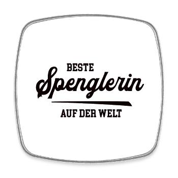 Beste Spenglerin Meisterin Chefin Spengler Frau - Viereckiger Kühlschrankmagnet - Weiß - Vorne