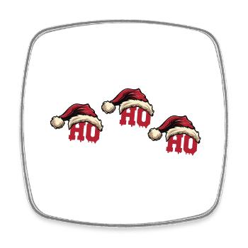 Christmas Ho Ho Ho - Square fridge magnet - white - Front
