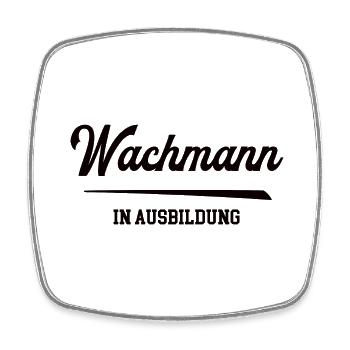 Wachmann in Ausbildung Wachmannausbildung Lehrling - Viereckiger Kühlschrankmagnet - Weiß - Vorne