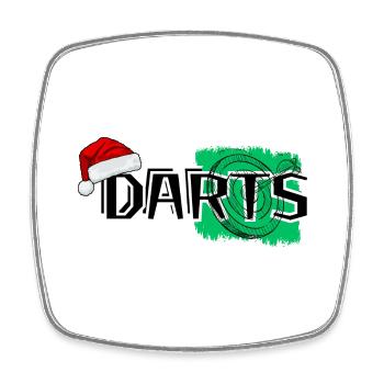 Darts - Viereckiger Kühlschrankmagnet - Weiß - Vorne