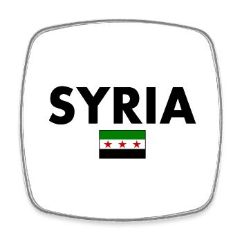 Syrie - Magnet carré - blanc - Devant
