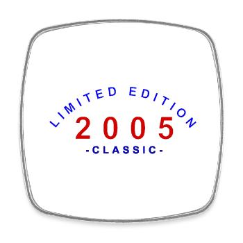 2005 Édition Limitée Classique - Magnet carré - blanc - Devant
