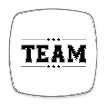 Team 01 - Square fridge magnet - white - Front