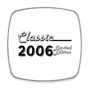 Klassische 2006 Limitierte Auflage - Viereckiger Kühlschrankmagnet - Weiß - Vorne