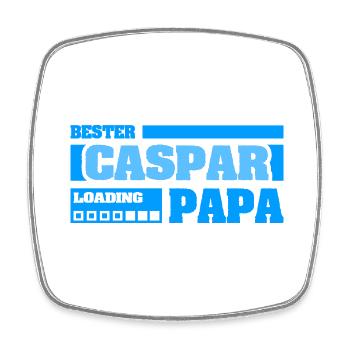Caspar - Square fridge magnet - white - Front