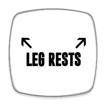 leg rests - Square fridge magnet - white - Front