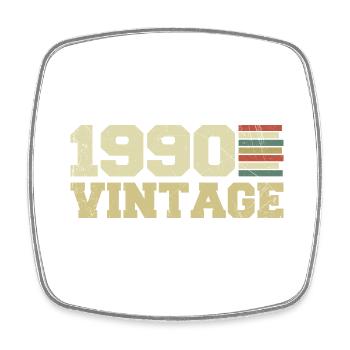 1990 Birthday Gift 1990 Vintage 1990 Gift - Square fridge magnet - white - Front