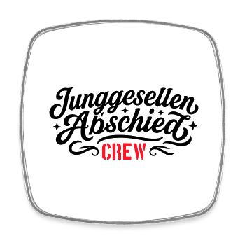 Junggesellen Abschied Crew - Viereckiger Kühlschrankmagnet - Weiß - Vorne
