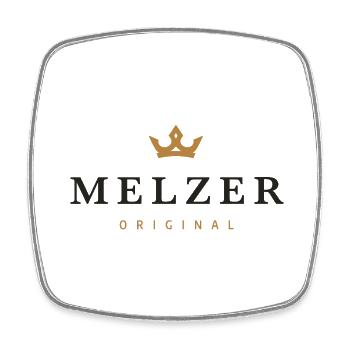 Melzer Original Family Logo - Square fridge magnet - white - Front