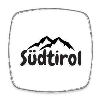 Südtirol - Viereckiger Kühlschrankmagnet - Weiß - Vorne