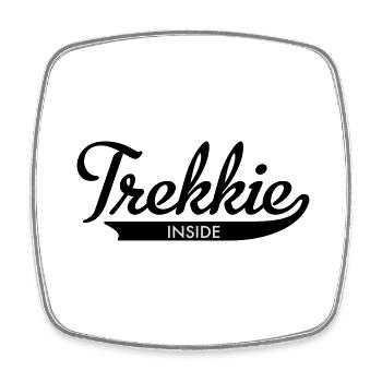 trekkie inside - Viereckiger Kühlschrankmagnet - Weiß - Vorne