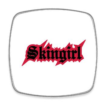 2 colors - Skingirl My Way of Life Skingirls - Viereckiger Kühlschrankmagnet - Weiß - Vorne