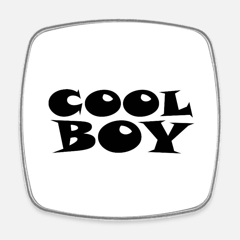 Garçon cool - garçon cool - Magnet carré - blanc