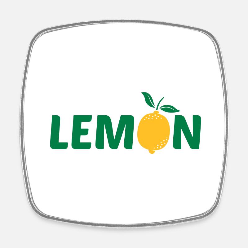 Création de logo LEMON - Magnet carré - blanc
